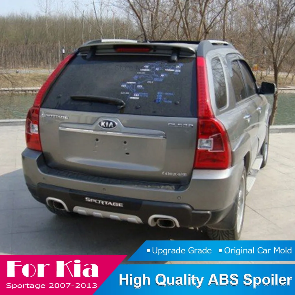 Автозапчасти задний черный Спойлер ABS пластик Неокрашенный багажник крыло