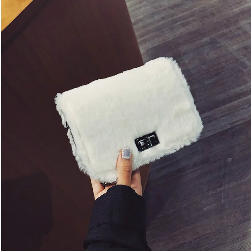 Меховая женская сумка новинка 2019 известный бренд дешевая дизайнерская плюшевая