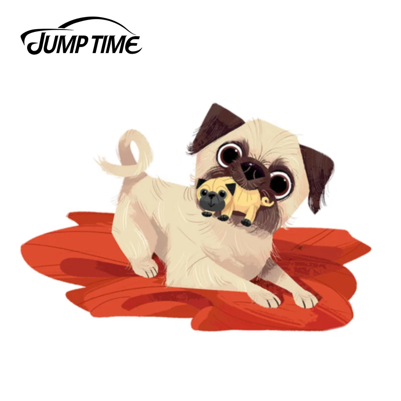 Креативные автомобильные наклейки JumpTime для французского бульдога мамы ребенка 13