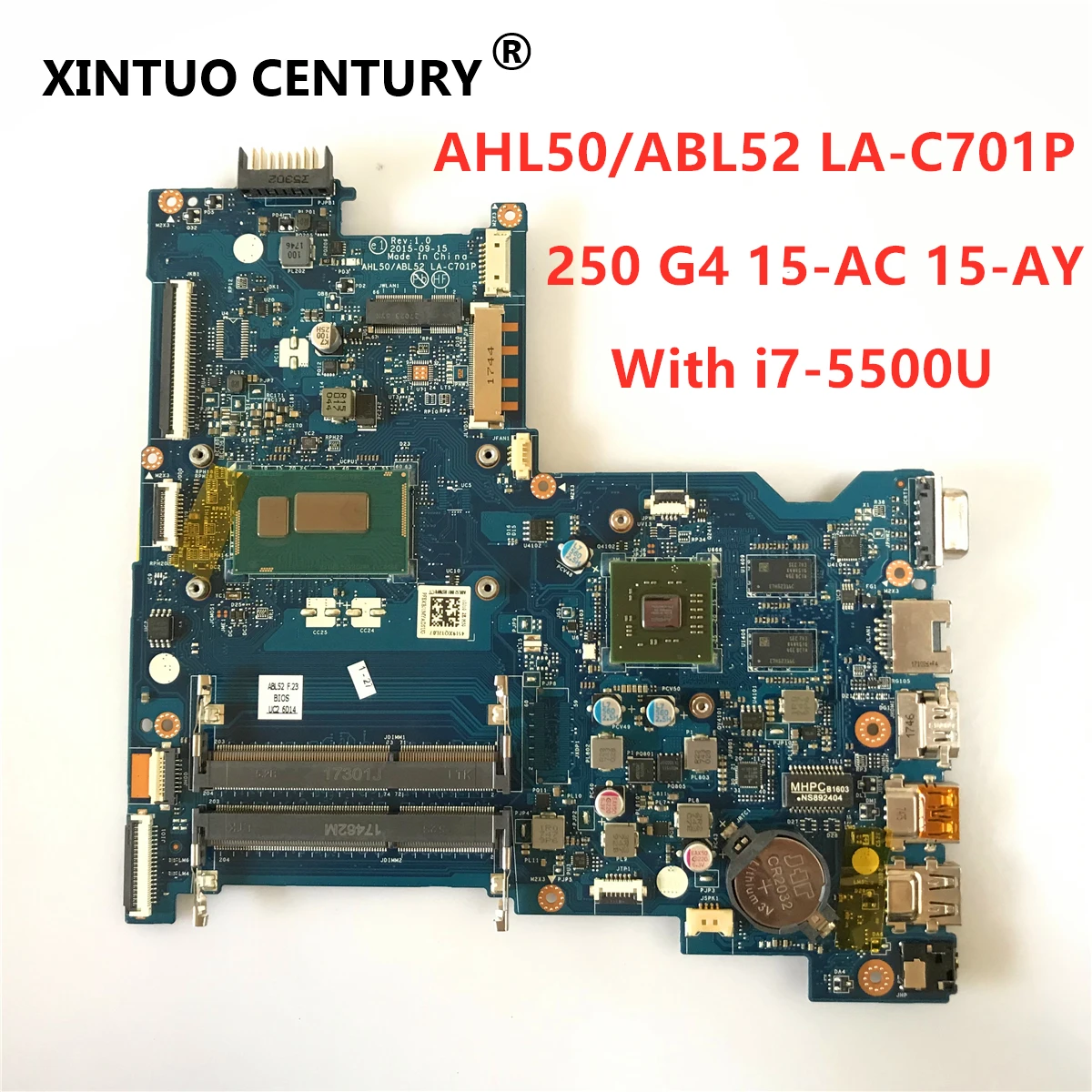 AHL50/ABL52 LA C701P для HP 250 G4 15 AC AY материнская плата ноутбука 815247 001 501 с видеокартой i7 5500u