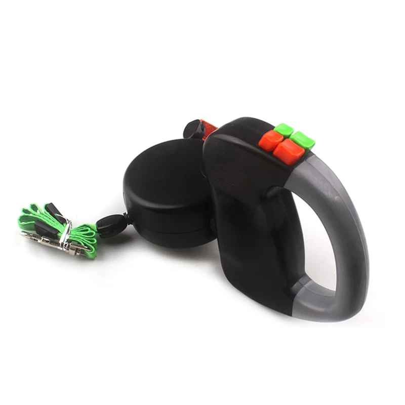 3 м выдвижной поводок для собак с двумя головками автоматический гибкий щенка