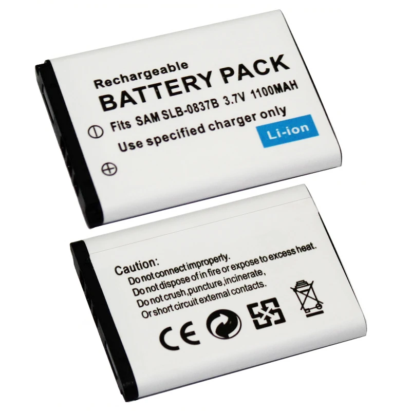 Аккумулятор SLB0837B 1100 мА · ч 1 шт. SLB-0837B дюйма для камеры Samsung Digimax I6 PMP L50 L60 L80 i70 i70S L700