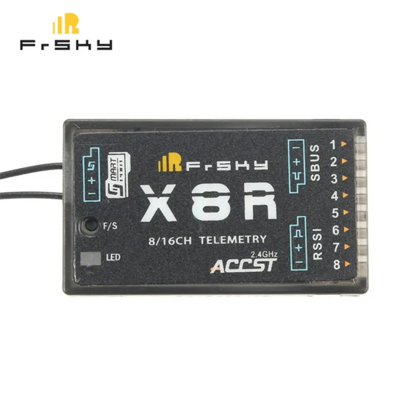 

FrSky X8R 2.4G 16CH SBUS Antenna Smart Port Full Duplex Telemetry Receiver w/ FPV Antennas for RC Drone Quadcopter Accessories