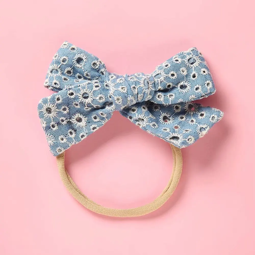 Повязка на голову с бантом бандо Модная фотография опора для маленьких девочек