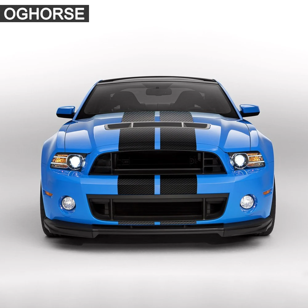 Автомобильный Стайлинг 5D из углеродного волокна виниловые боковые полосы капот