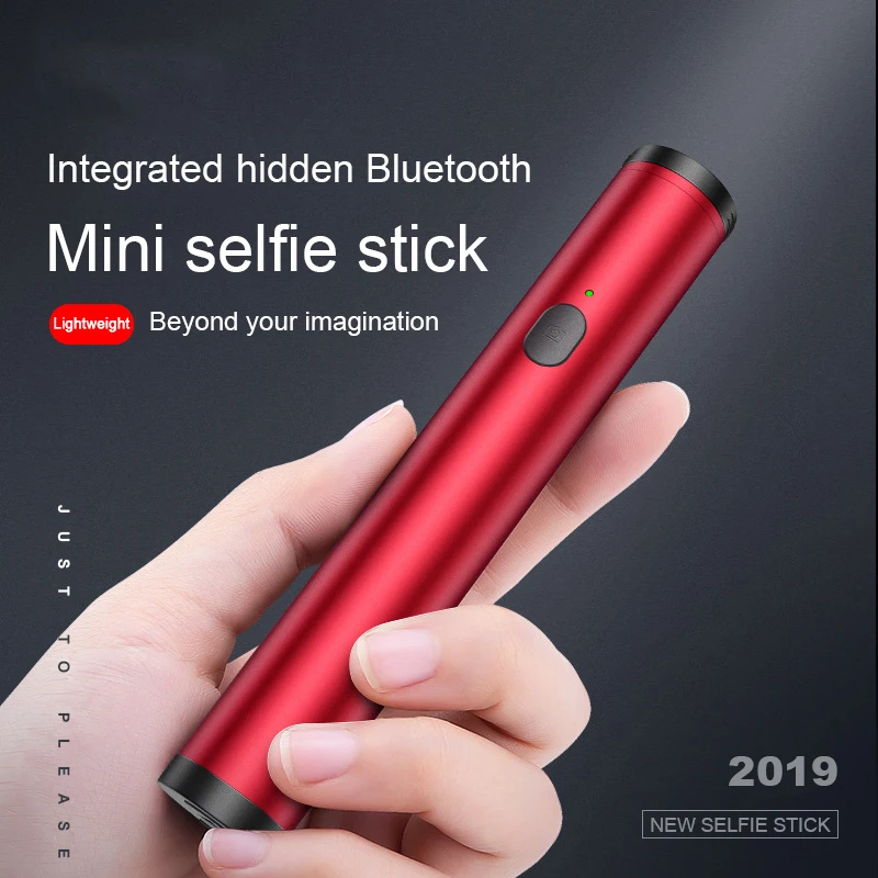 Lntegrated хранение Bluetooth мини селфи палка Скрытая телескопическая штанга телефон