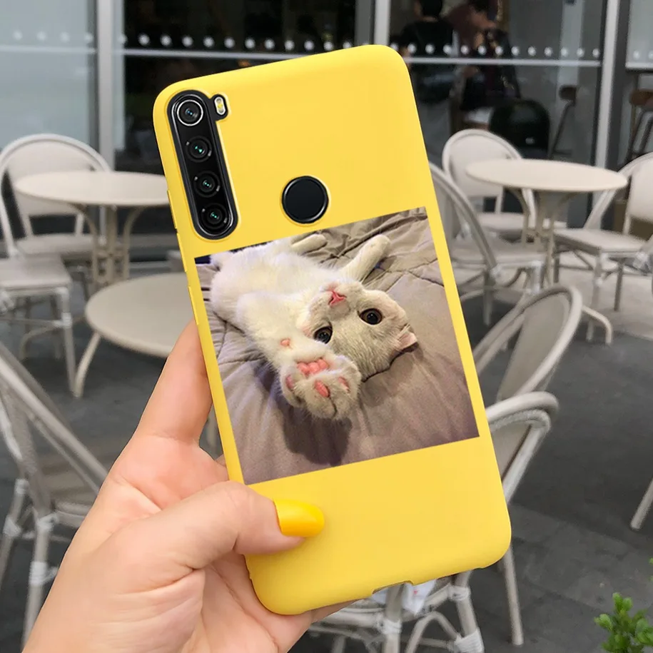 xiaomi leather case color Redmi Note 8 Ốp Lưng Điện Thoại Dễ Thương Mèo Hoạt Hình Ốp Lưng Dành Cho Xiaomi Redmi Note 8 Pro Trường Hợp Note8 8 T 8Pro 8 T Silicone Mềm Coque xiaomi leather case chain