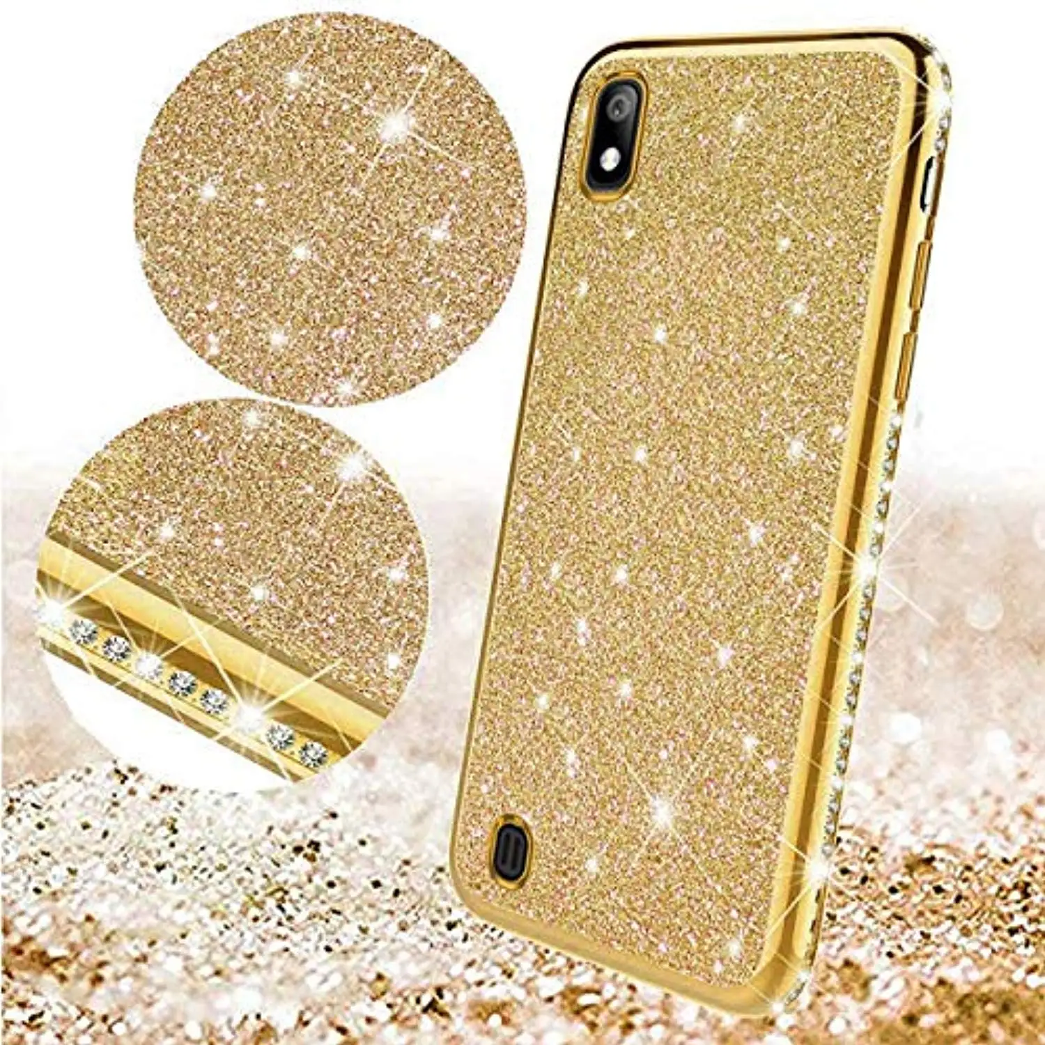 Diamond Case for Samsung Galaxy A10 A20 A20E A10E A30 A40 A50 A70 A90 A10S A20S A70S A51 A71 Cover TPU Soft Plating Phone Fundas |