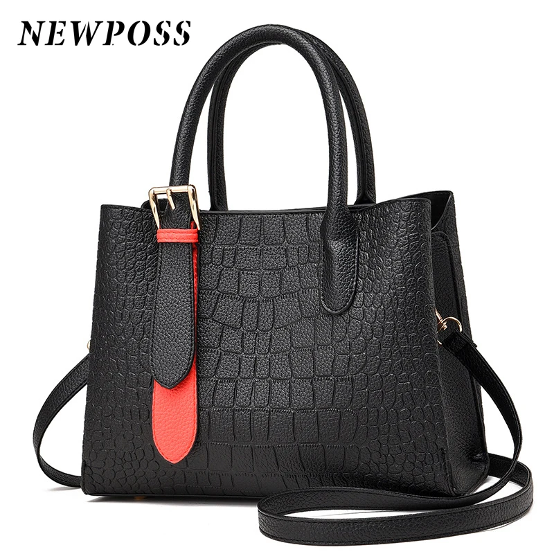 Роскошные сумки из кожи аллигатора 2020 вместительные через плечо искусственной с