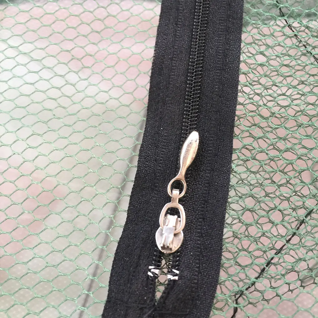 Mesh Crab Fishing Net Crayfish Lobster Shrimp Prawn Hand Trap Foldable Network Cage Random Color |