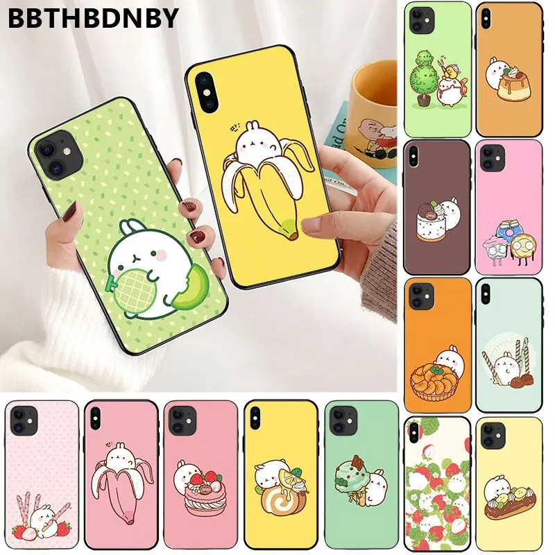 Крутой мультяшный черный мягкий чехол для iPhone 11 pro XS MAX 8 7 6 6S Plus X 5 5S SE