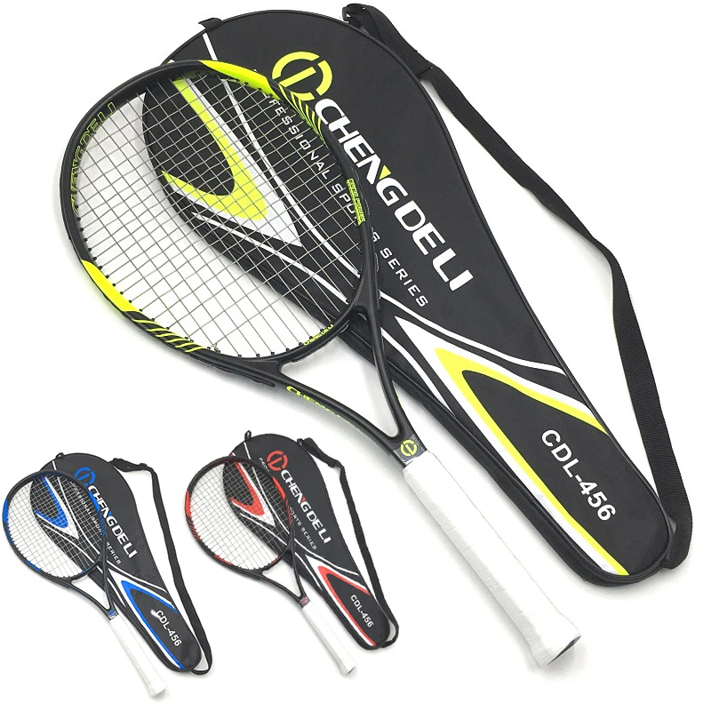 

Aluminum Alloy Integrated Tennis Racket Sports Rackets Strong Shock Absorption Performance 27 Aluminum Carbon RacquetDurable
