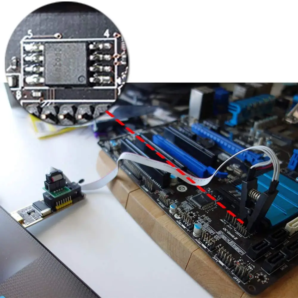 USB программист CH341A серии 24 EEPROM BIOS LCD Writer 25 SPI Flash|Аксессуары для демонстрационных