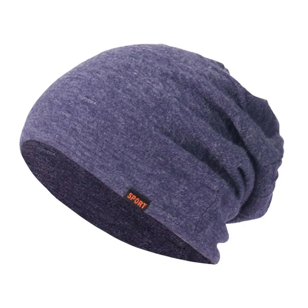 

Beanie For Men Women Warm Hedging Cap Knitted Dual-purpose Stretch Hat For Cold Weather