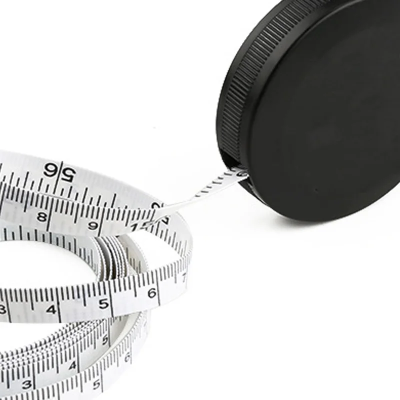 

Body Measuring Tape with Tape Measure for Sewing Tailor Fabric Measuring Tape (Retractable Double-Sided Black)