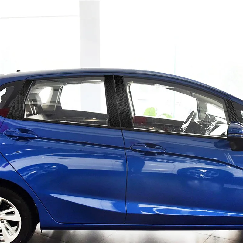 Подходит для Honda Fit/Jazz GK5 3rd GEN 2014 2017 автомобильные аксессуары полоса отделки окон