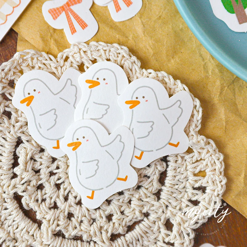 Милый Животные Еда Кофе этикетка для записи бумажные наклейки украшения стены