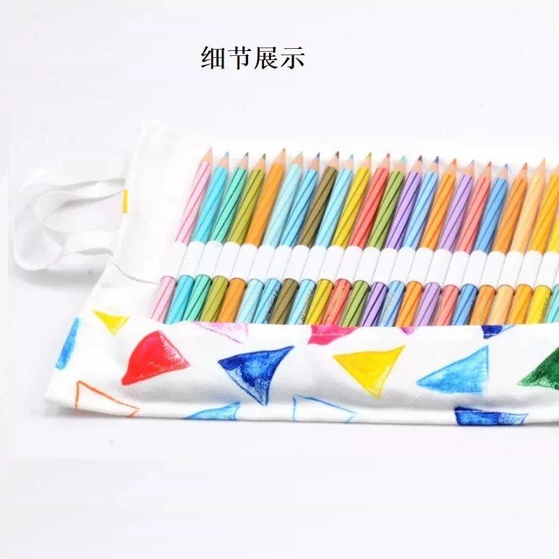 Парусиновый чехол для карандашей STAEDTLER Kawaii закругленный цветной большой
