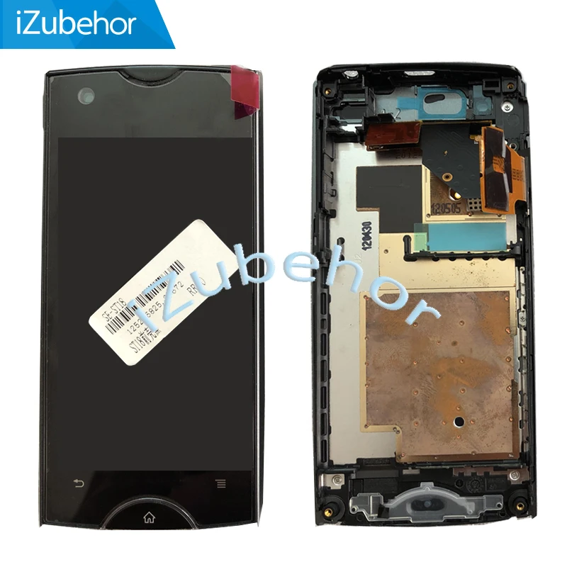 ЖК-дисплей 3 дюйма с дигитайзером сенсорного экрана и рамкой в сборе для Sony Ericsson