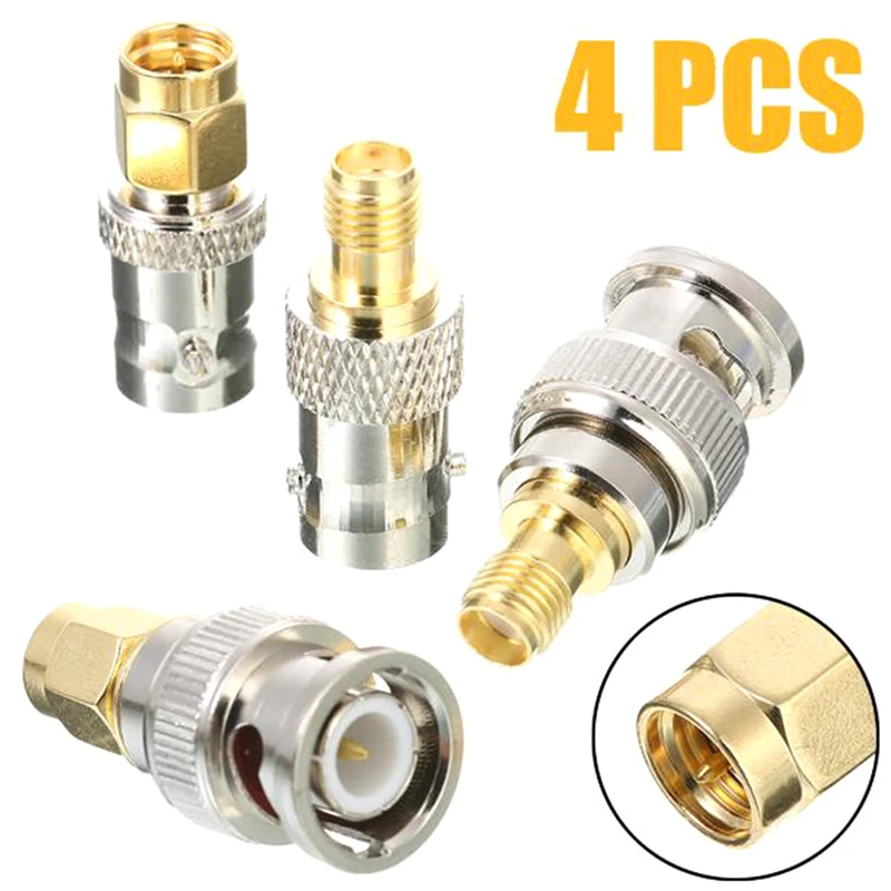 4pcs BNC To SMA Connectors Type Male Female RF Connector Adapter Test Converter | Обустройство дома