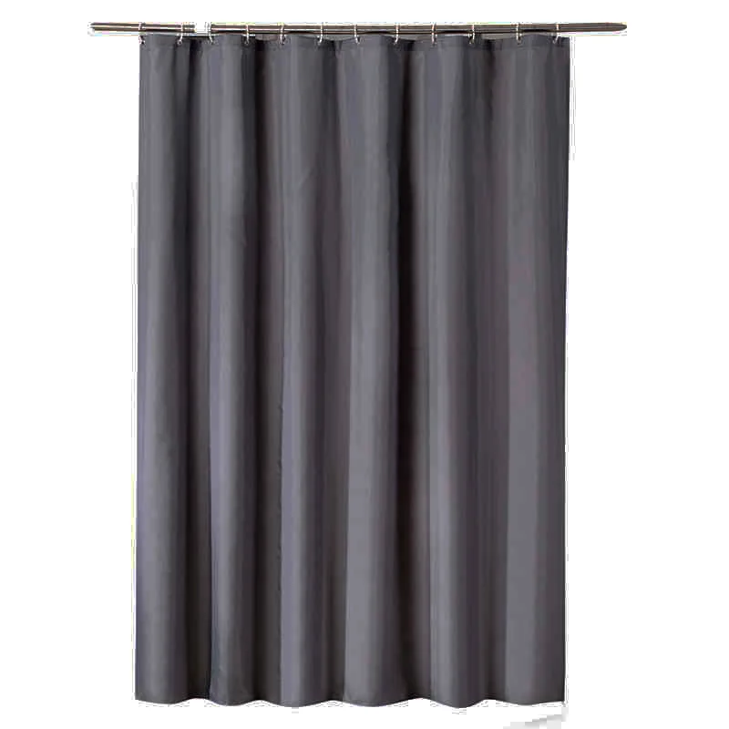

Thickened Polyester Plain Shower Curtain Waterproof For Hotel