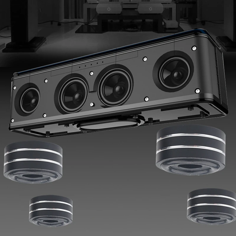 4 шт. Алюминий акустические шипы Стенд Подставка для ног усилитель ЦАП Декодер