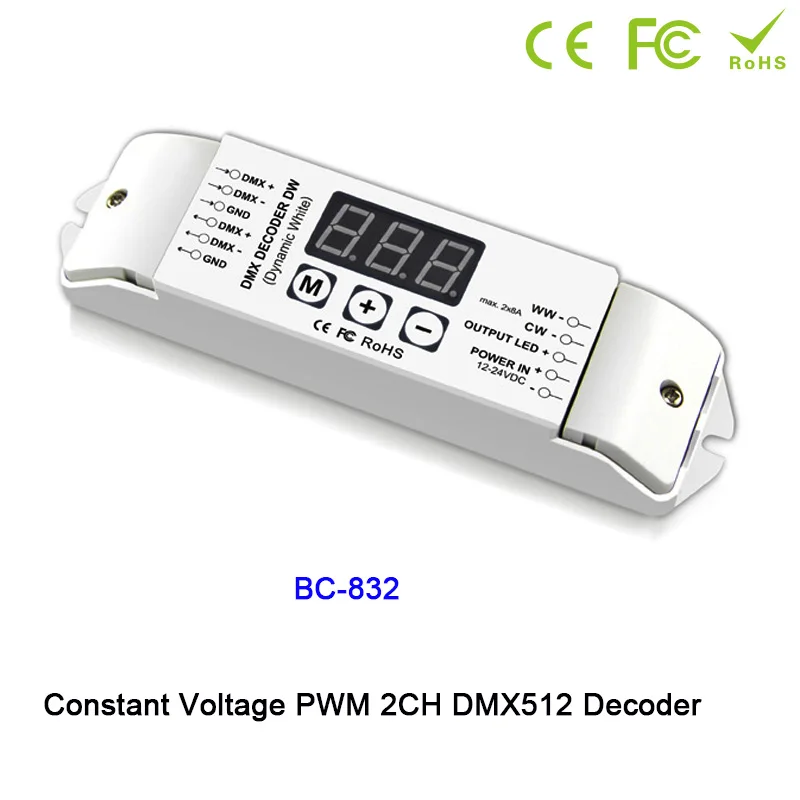 DC12V 24V CV PWM DMX512/1990 светодиодный декодер 2CH 3CH 4CH DMX контроллер для SMD 5050 WW