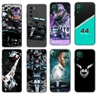 Черный чехол из ТПУ для Huawei P30 Lite P30 Pro P40, чехол для Huawei P40 LITE E P Smart 2020, чехол Льюис Гамильтон 44