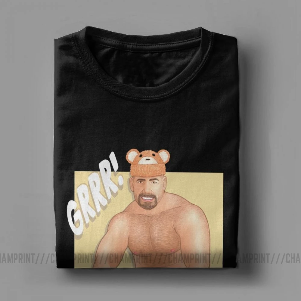 Мужская футболка Grrr Gays Pride ЛГБТ-комиксы топы с коротким рукавом и круглым вырезом