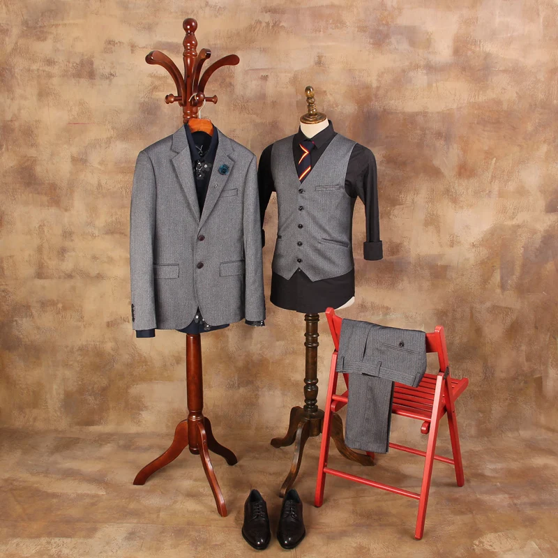 

New Arrival Fashion Banquet Wedding Suits Blazer Mens Suit Jackets Male Business Suits For Man ( suits+vest+pant )