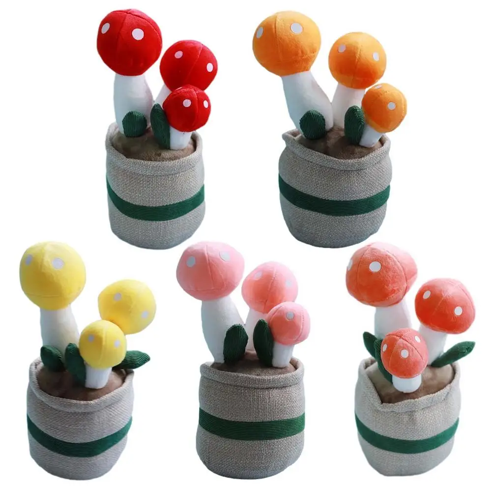 

Плюшевые игрушки в виде растений, гриб, плюшевая игрушка в горшке, искусственное мягкое плюшевое растение, украшение для дома и рабочего сто...