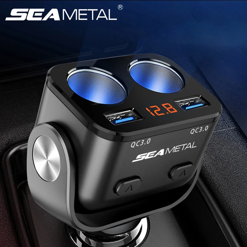 2 QC3.0 автомобильное зарядное устройство для прикуривателя Разветвитель