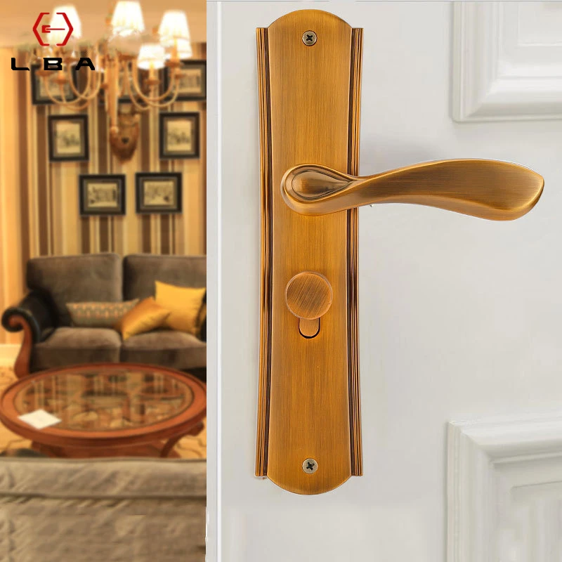 Замок LBA для раздвижной двери в европейском стиле белый бесшумный замок спальни