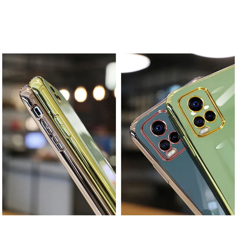 Luxury Silicone Case For Vivo V20 phone Case For Vivo V20 SE Cover Shockproof Fundas Ring Stand Holder Case Vivo V20 V15 Pro SE