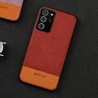 Магнитный чехол из холста и кожи для Samsung Galaxy Note 20 Ultra Note 10 9 S21 S20 S8 S9 S10 Plus S9 A50 A51 A71 A52 A21S A72 M31