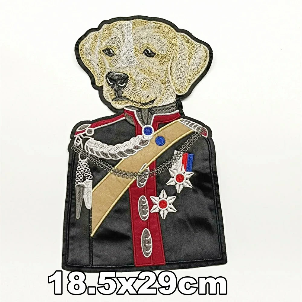 

Accessory large embroidery big dogs animal cartoon patches for clothing AZ-3160