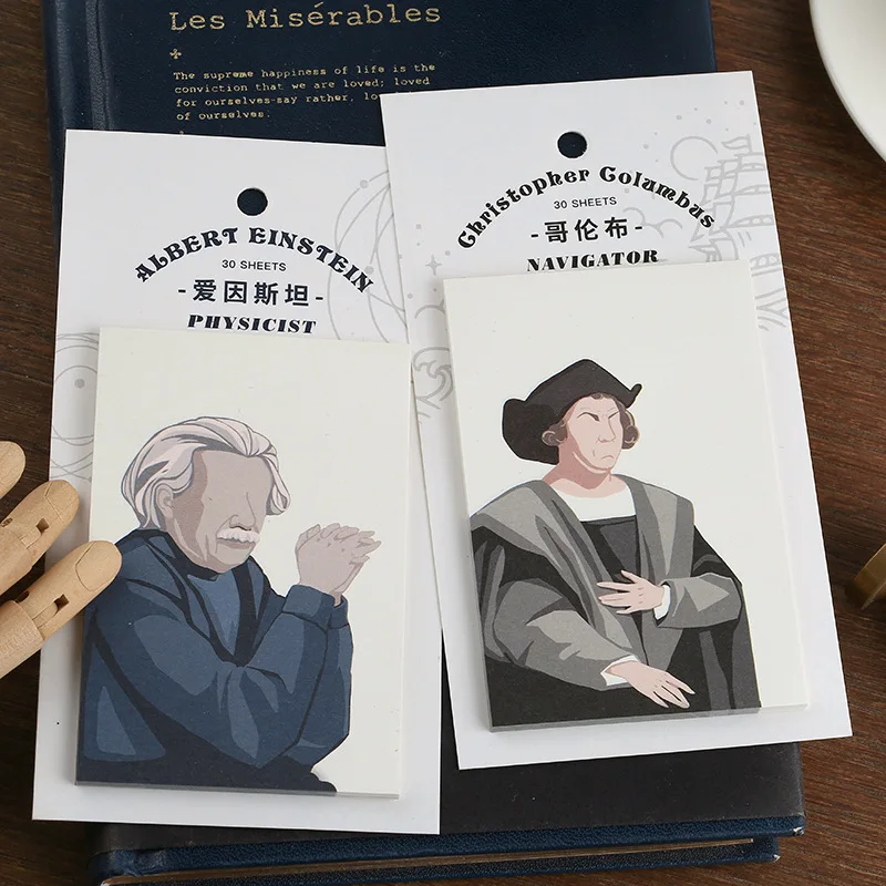 30 шт. винтажные стикеры знаменитостей креативные блокноты для заметок наклейки