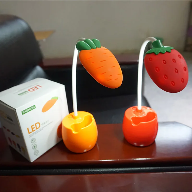 Светодиодная лампа в виде редиса с зарядкой от USB ночсветильник для защиты глаз