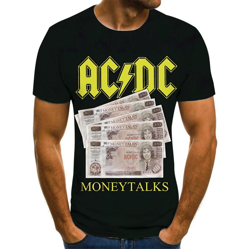 

Fashionable 3D printing T-shirt street hip-hop rock style T-shirt clothing, creative design, colorful urban style classic