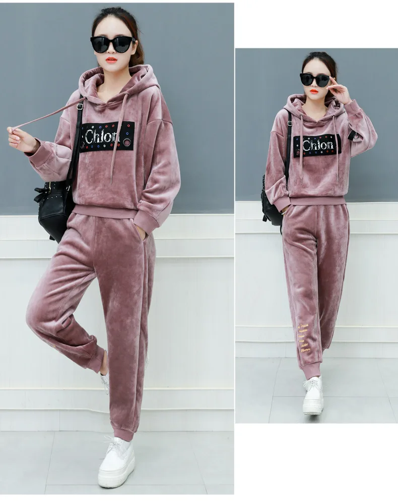 Женская зимняя одежда 2019 корейская мода повседневная с капюшоном флисовый