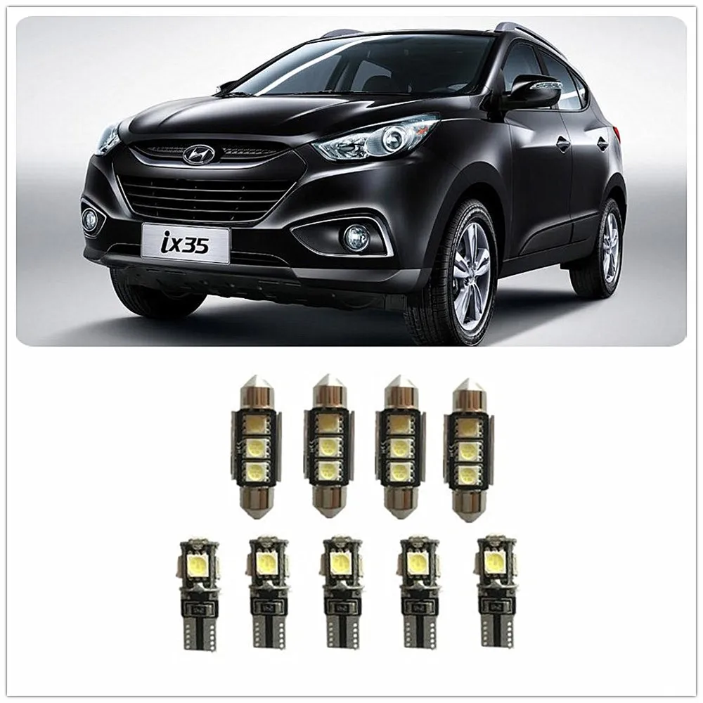 Комплект для внутренней установки с белсветодиодный светодиодом 9 шт. Hyundai Santa Fe XL