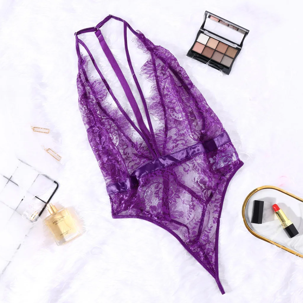 

Erotic Women Lingerie Hot sexy Teddy Lenceria Mujer Mesh Transparent Underwear Porno Babydoll Sleepwear Sexy langerie Costumes
