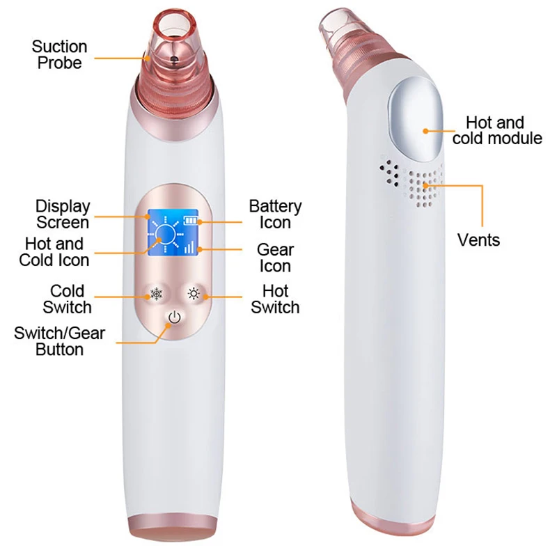 Электрический пылесос для удаления угрей инструмент вакуумный очиститель пор