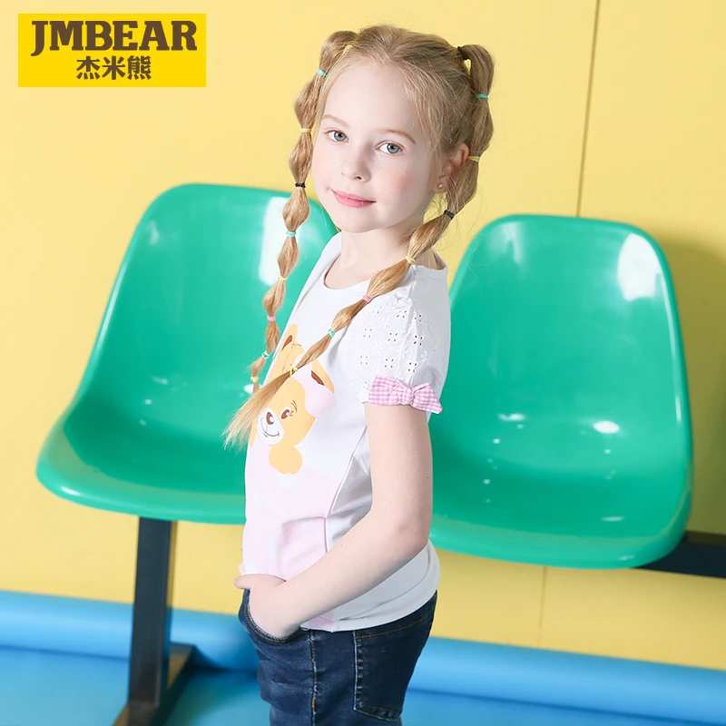JMBEAR/детская одежда женские летние новые повседневные топы для детей | Детская и