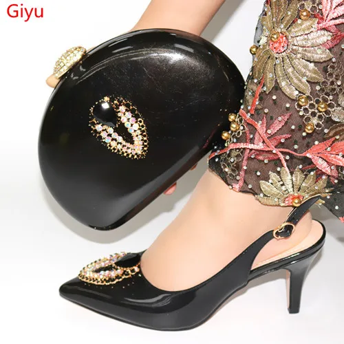 Doershow выгодная цена африканский дизайн комплект из обуви и сумки г. итальянская