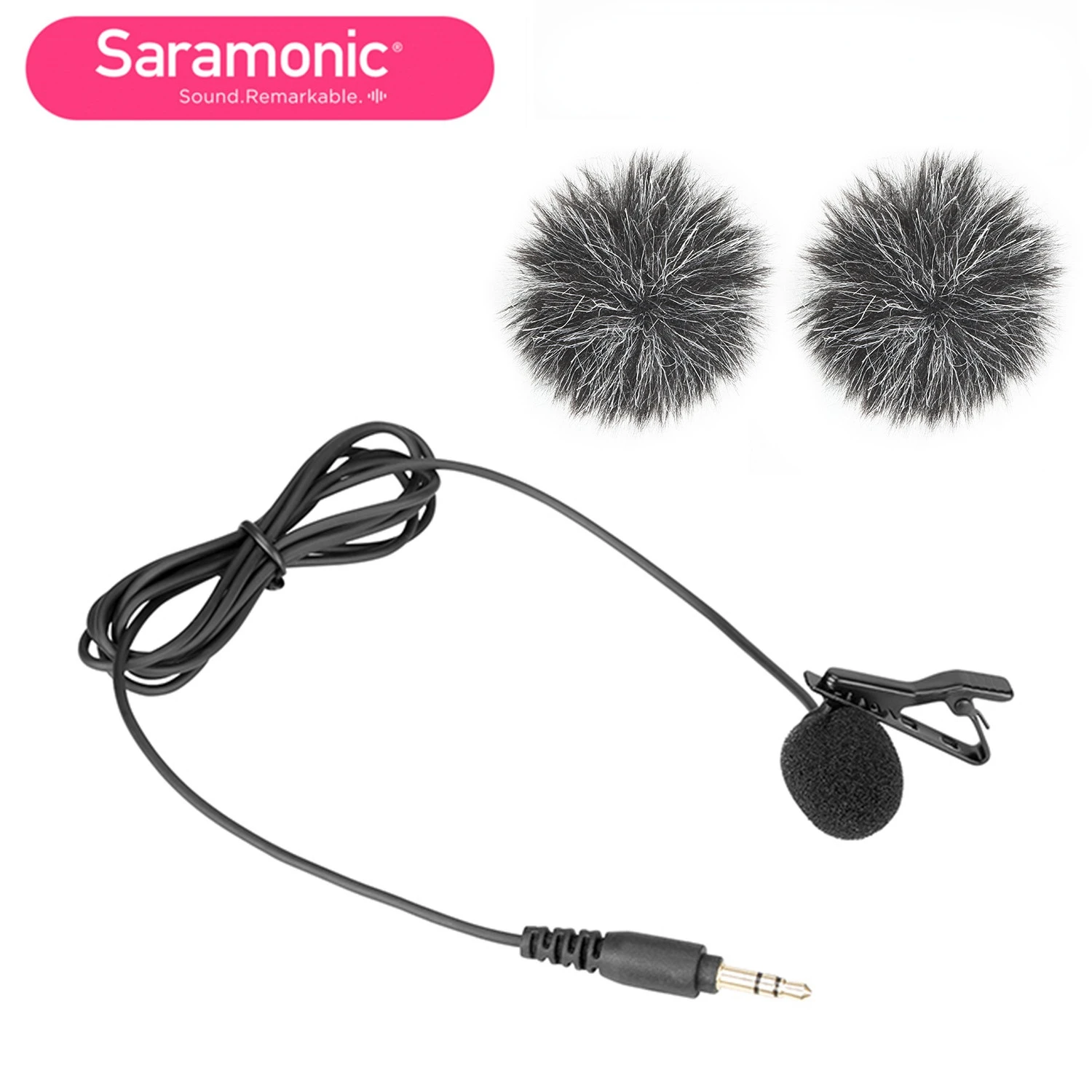 Всенаправленный петличный микрофон Saramonic с зажимом для звуковых устройств