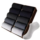 Носки мужские из бамбукового волокна 10 пар, деловые дышащие, черные, размер 38-43, летние, 2 пары