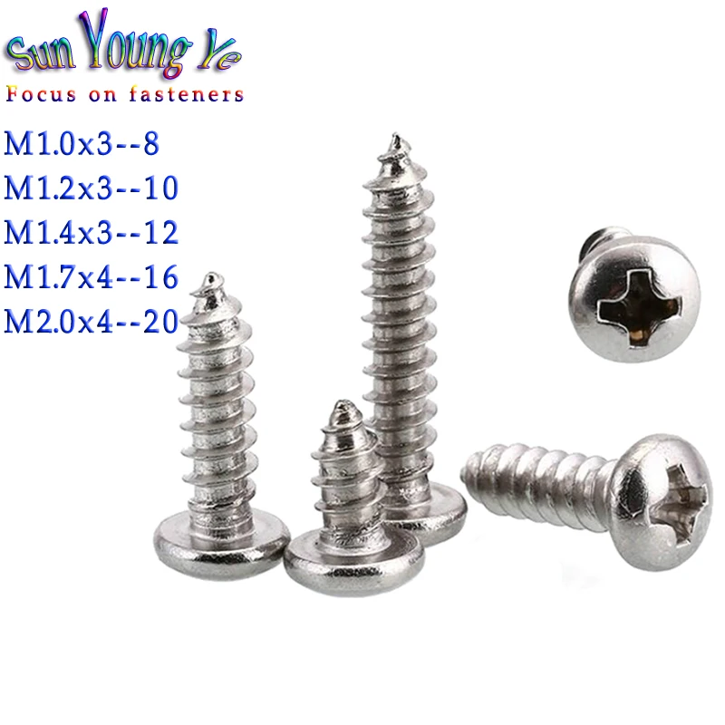 Саморезы philips M1 M1.2M1.4M1.7M2 с круглой головкой мини винт для очков сотовых телефонов