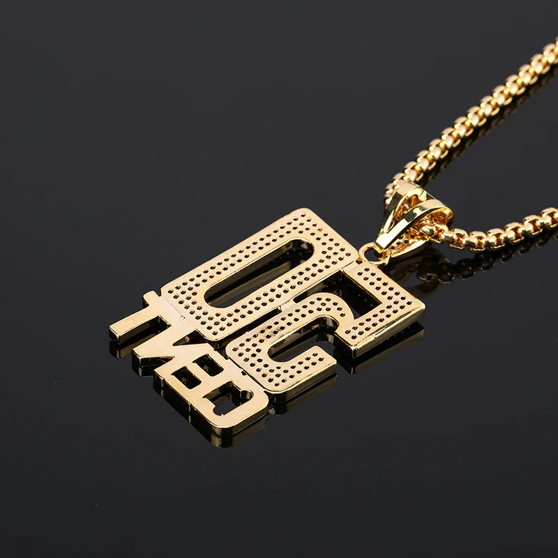 Высококачественные Медные циркониевые 50% ожерелья с кулоном длинная кубинская