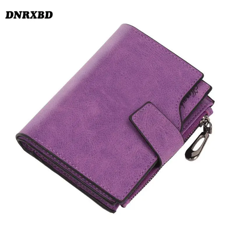 

2021 Leather Women Wallet Hasp zipper Small Coin Pocket Women Wallets Cards Holders Luxury Brand Wallets carteras para mujer